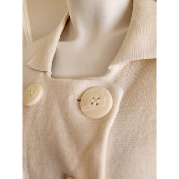 Covington women's Large petticoat cropped cream relaxed 2 button vintage style - Picture 5 of 6